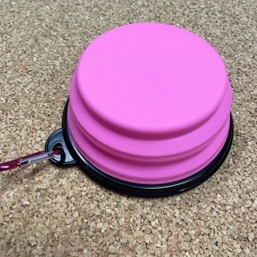 Collapsible Dog Pet Folding Silicone Travel Bowl​
